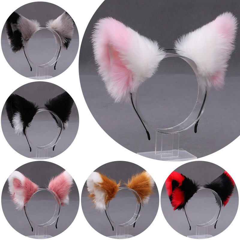 Tech Hair Accessories - Fluffy Fox Cat Ear Plush Headband