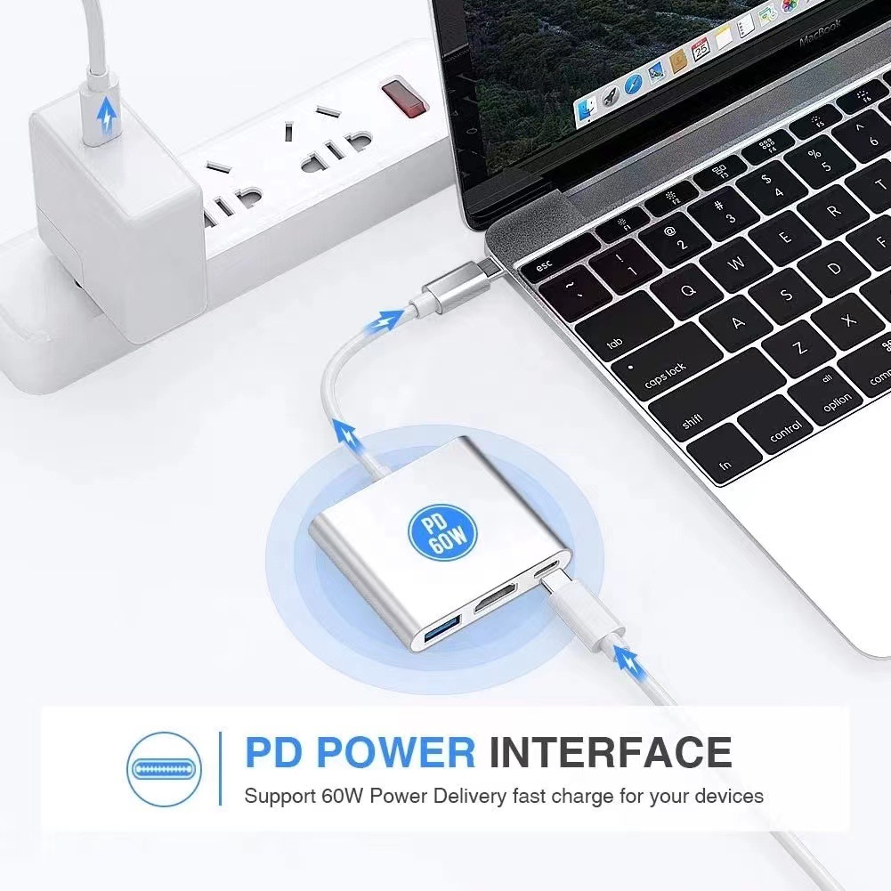 4K HDMI-Compatible 3-in-1 USB  - огляд і ціна Usb C To Hdmi