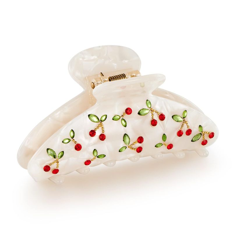 1pc Cherry hair clip, rhinesto - огляд і ціна Tech Hair Accessories