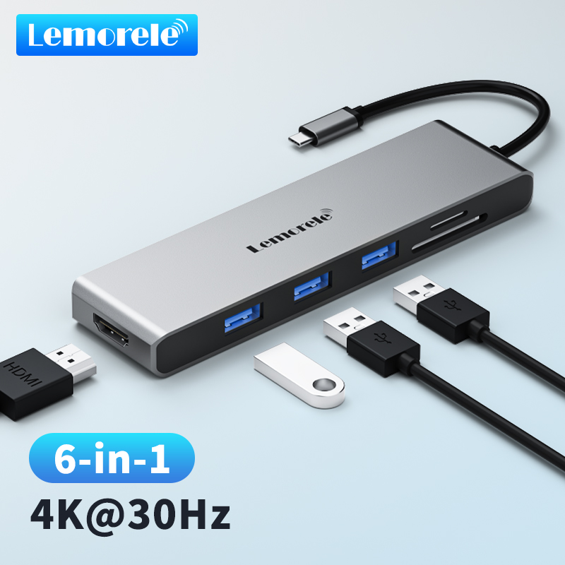 Lemorele 6-in-1 USB C Hub Type - огляд і ціна Usb C To Hdmi