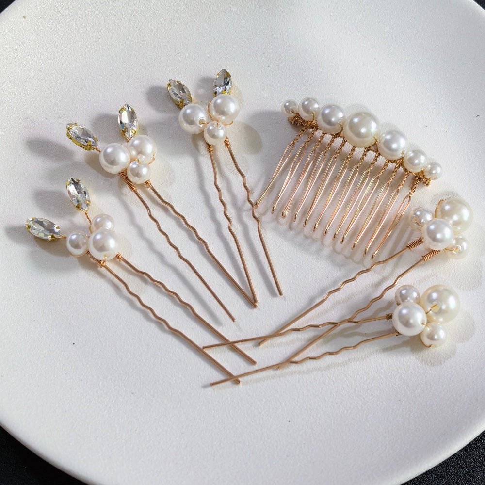 Pearl Crystal Hair Pins Comb S - огляд і ціна Tech Hair Accessories