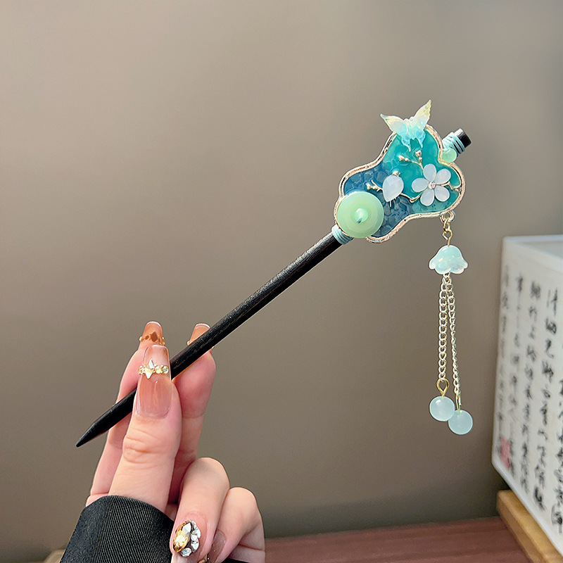 Classic Tassel Hair Stick Blac - огляд і ціна Tech Hair Accessories